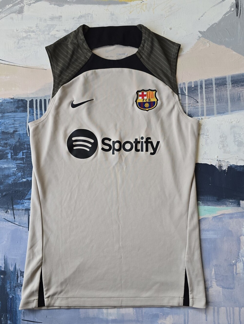 Nike FC Barcelona 23-24’ Soccer Training Jersey Tank Top Dri Fit Men's Size S